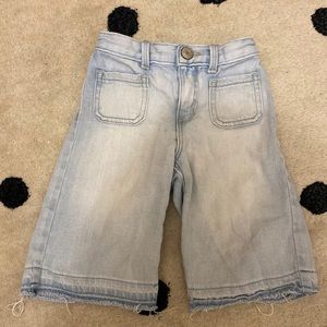 Baby Gap Toddler Cropped light wash wide leg jeans size 2T